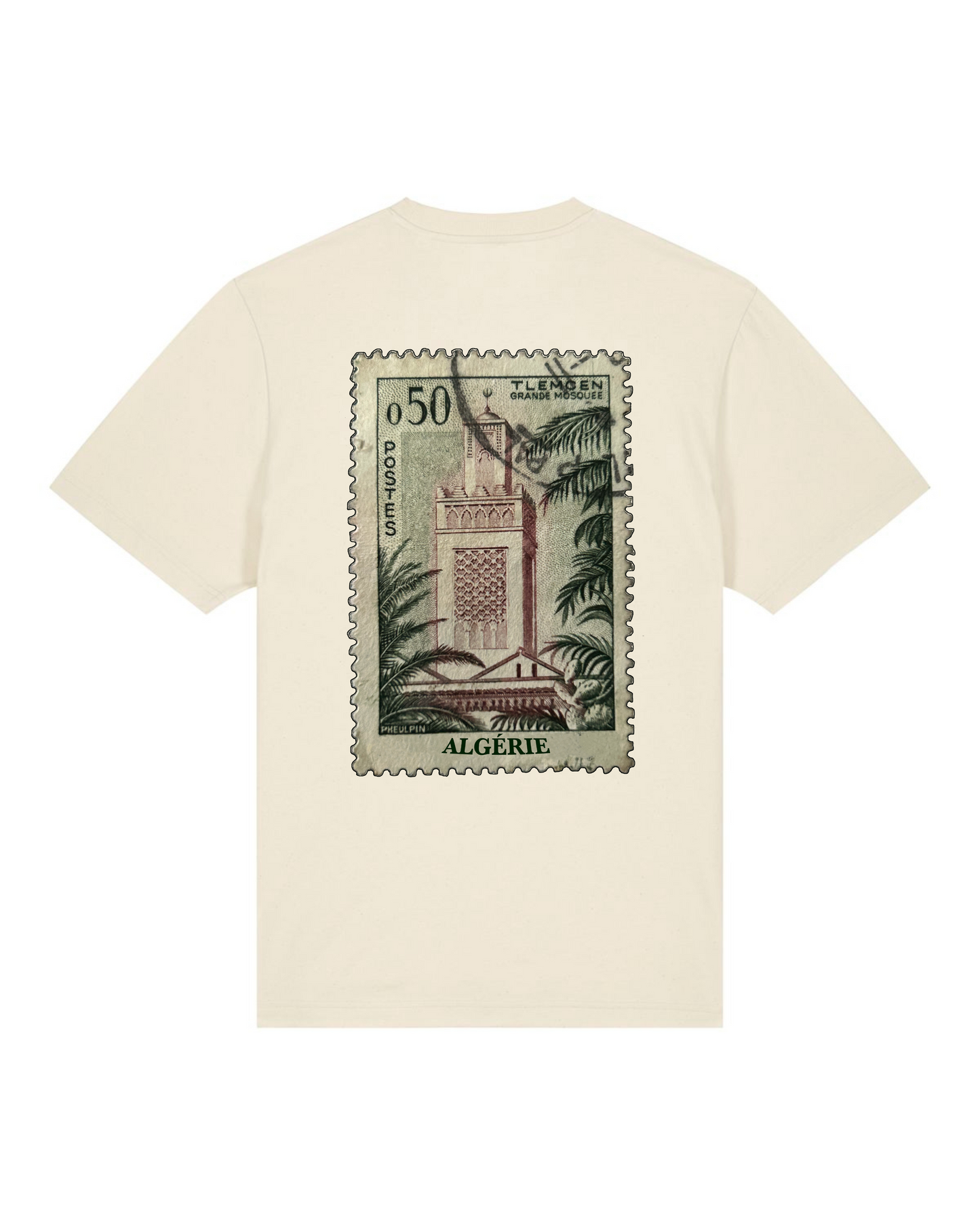 T-shirt oversize unisexe - Timbres originaux - Algérie