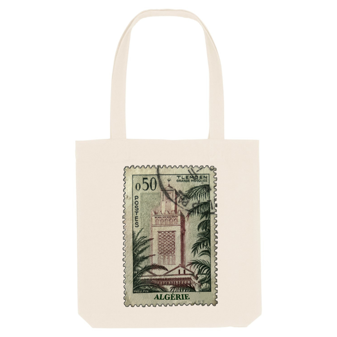 Tote bag 100% recyclé - Timbres originaux - Algérie