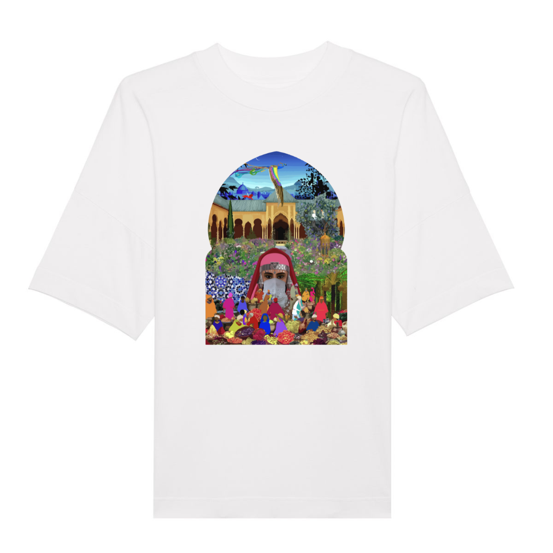 T-shirt oversize coton bio - Azur & Asmar
