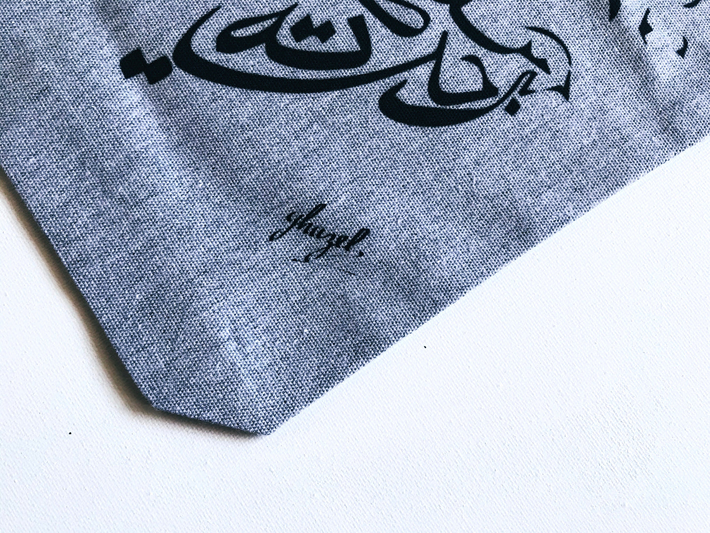 Tote bag Colombe calligraphie - Ghazel Boutique