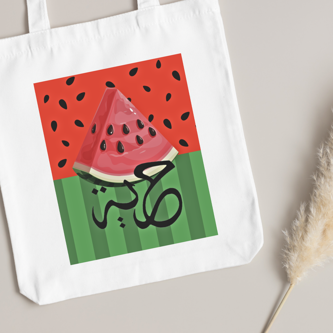 Tote bag 100% recyclé - Pastèque libre