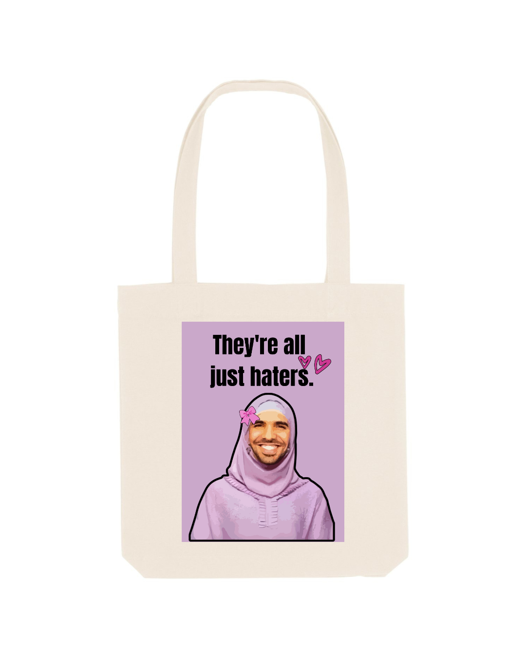 Tote bag 100% recyclé - Que des haters