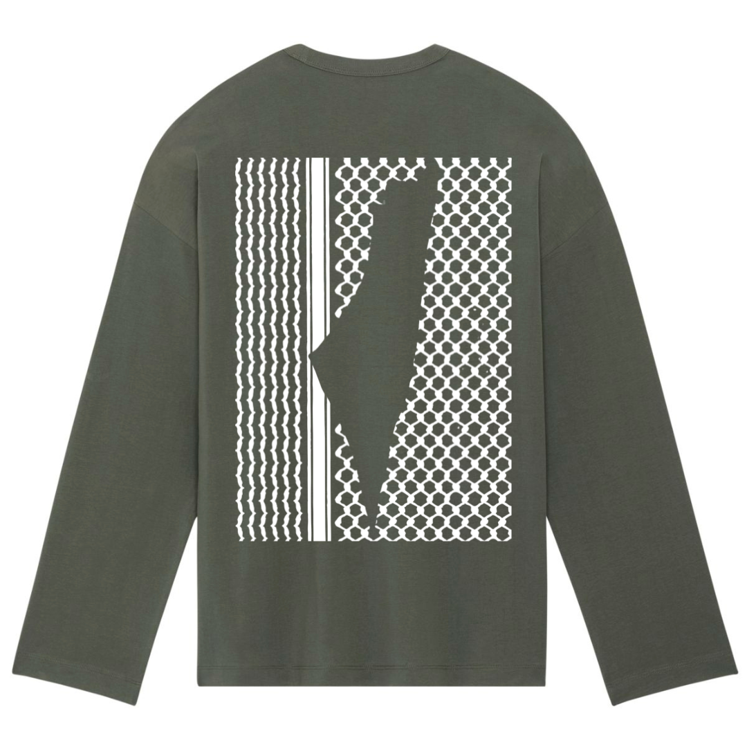 T-shirt à manches longues - Keffieh - Ghazel Boutique
