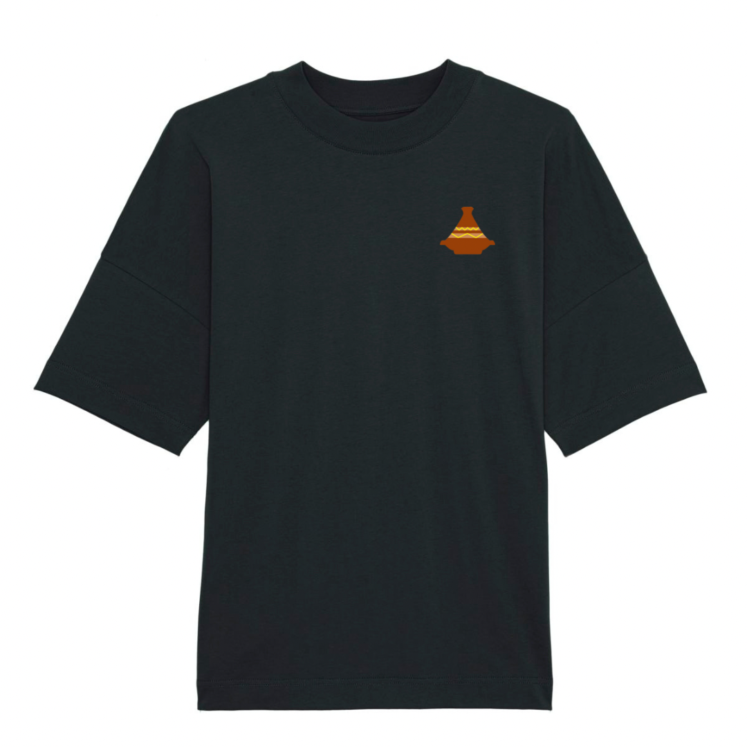 T-shirt oversize - Tajine brodé - Ghazel Boutique