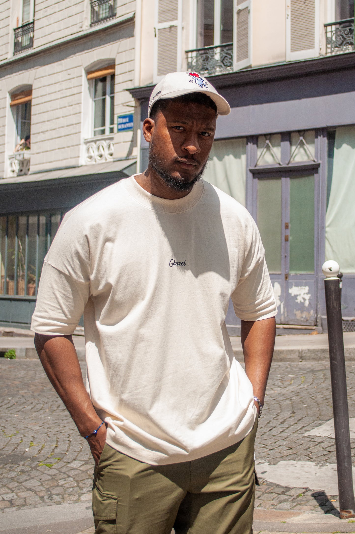 T-Shirt oversize « Ghazel brodé » - Ghazel Boutique