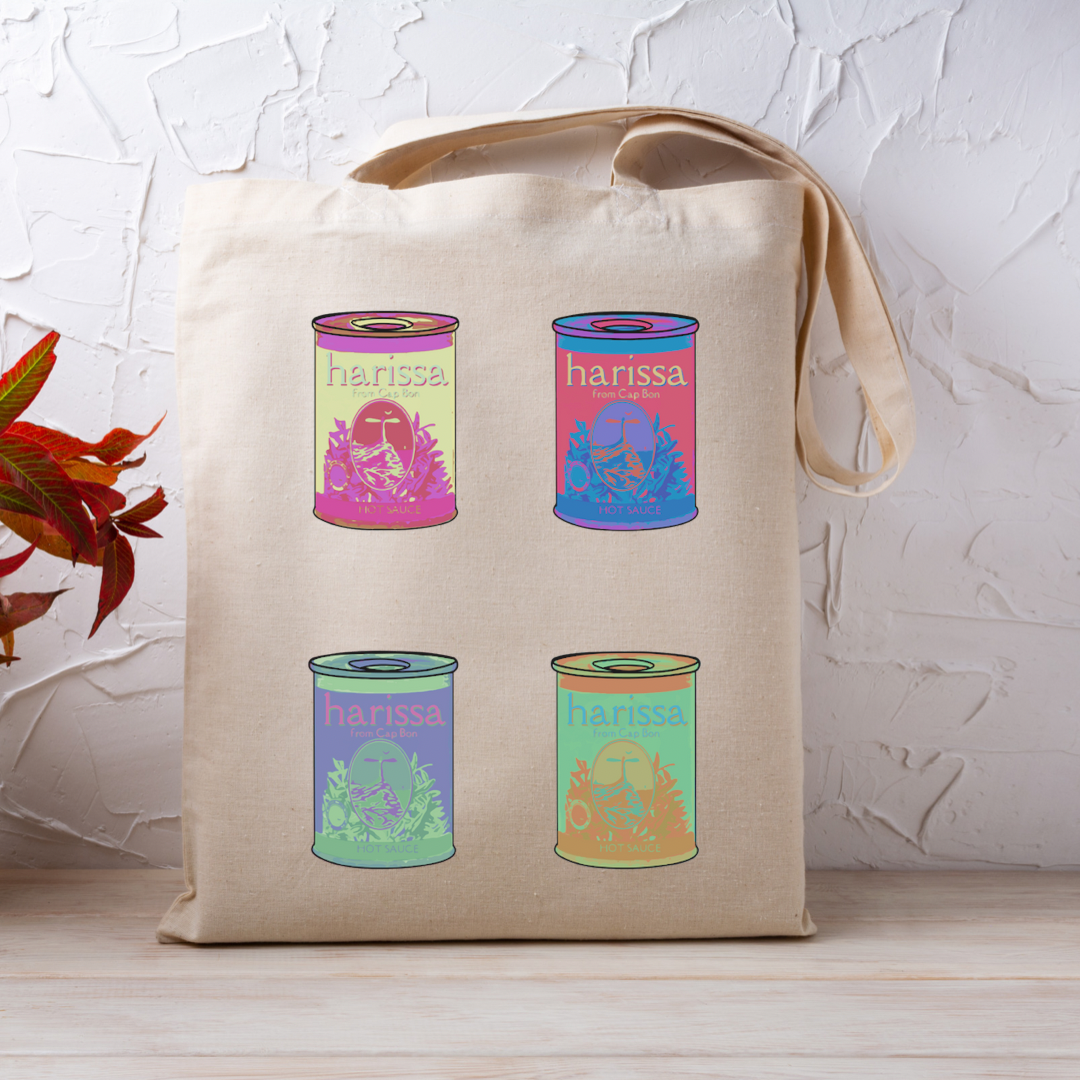 Tote bag - Harissa pop art - Ghazel Boutique