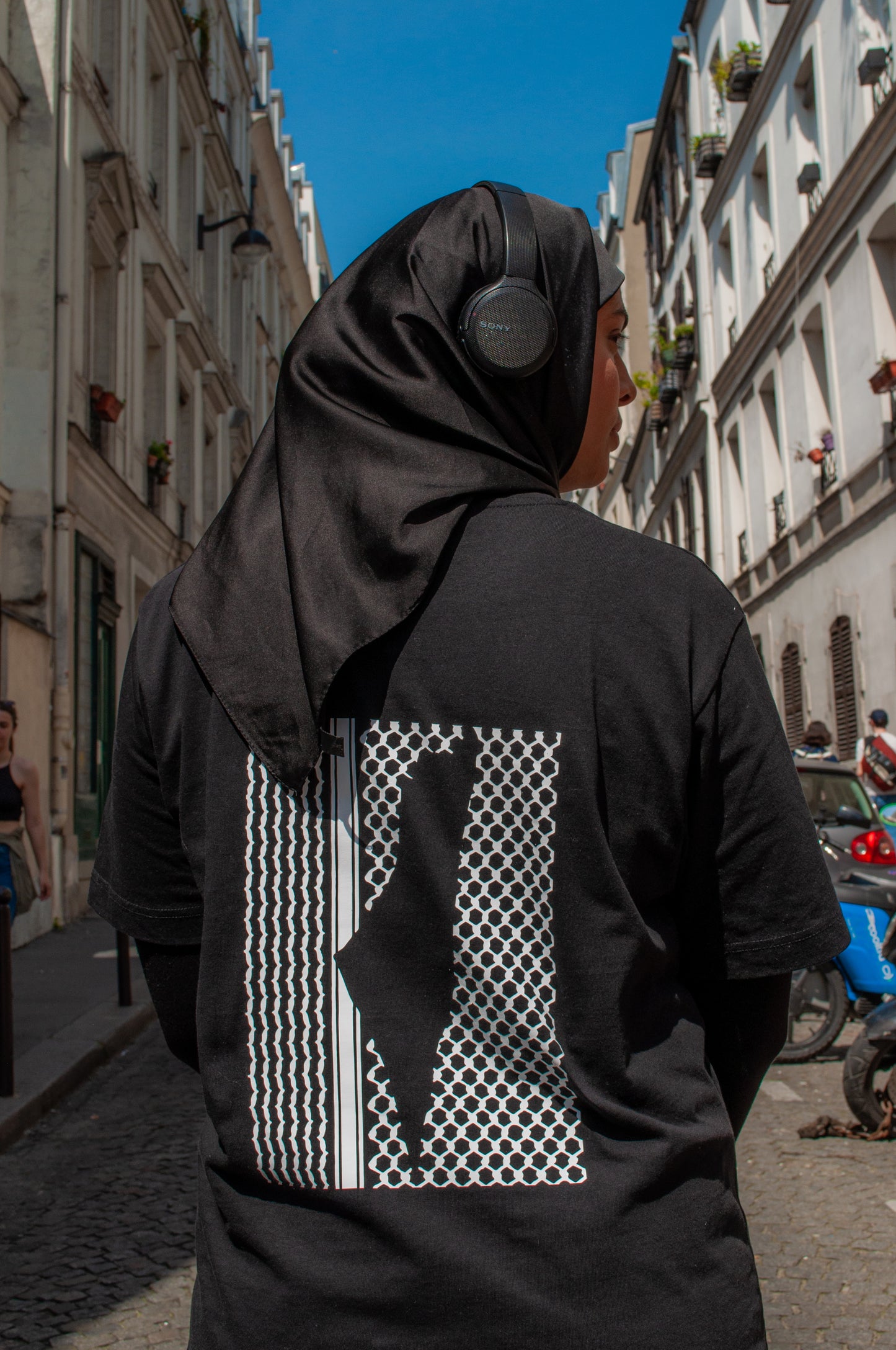 T-shirt oversize - Keffieh - Ghazel Boutique