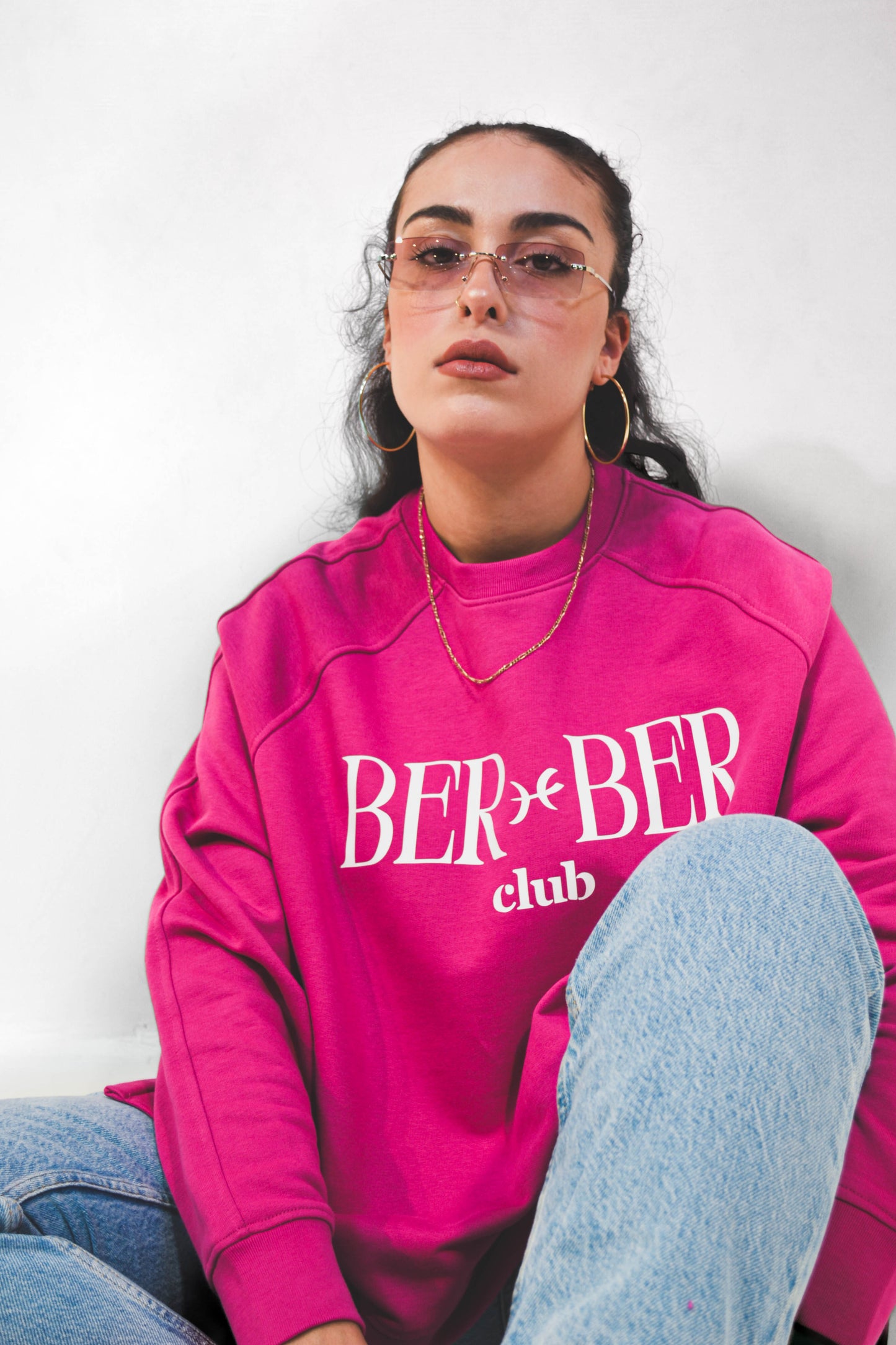 Sweat-shirt long en coton biologique - Berber club