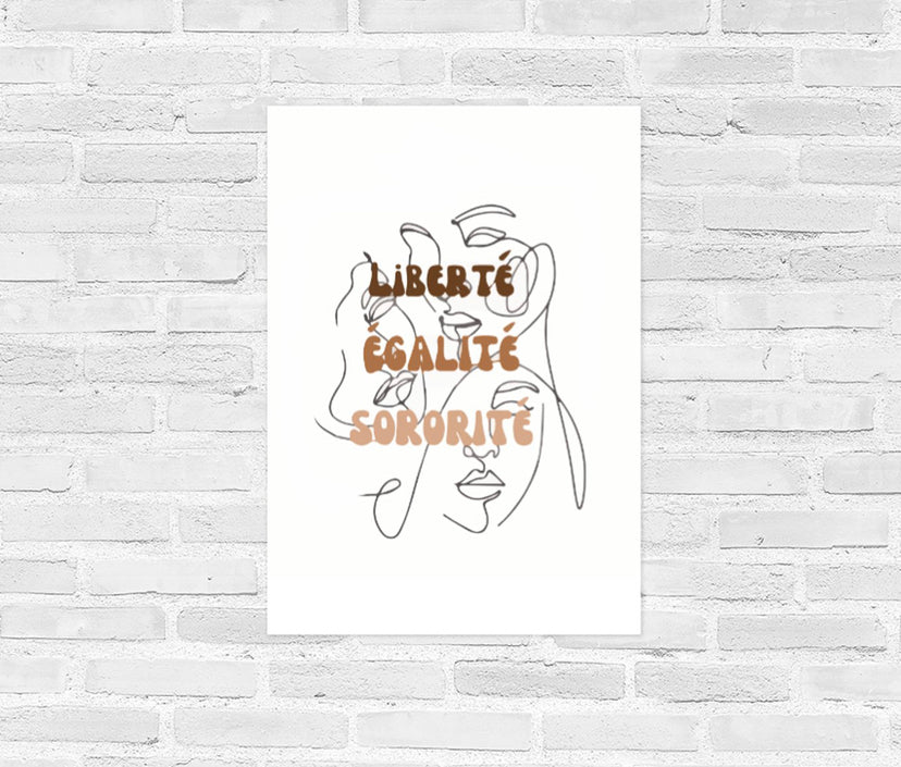 Affiche « Sororité » - Ghazel Boutique
