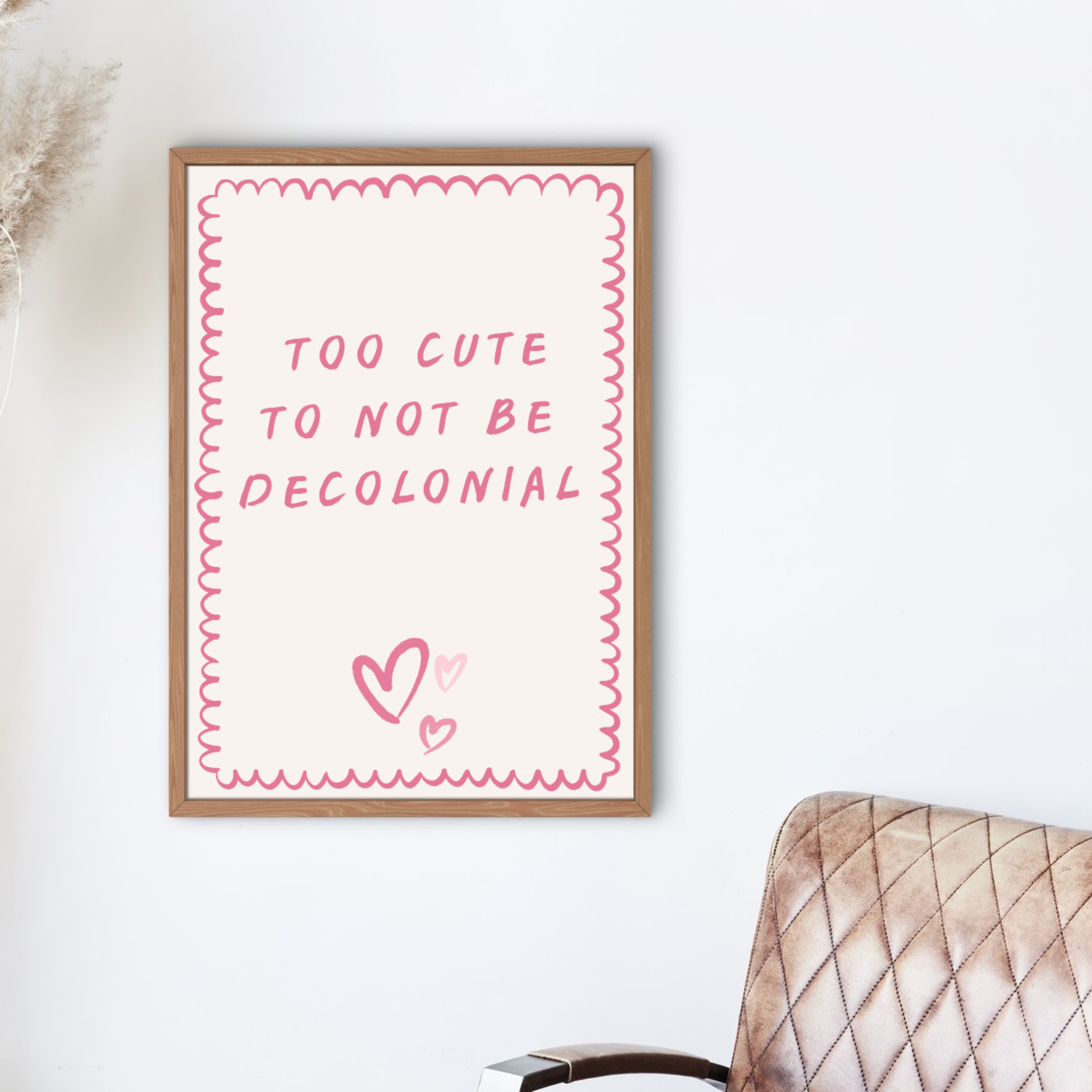 Affiche A3 - Too cute - Ghazel Boutique