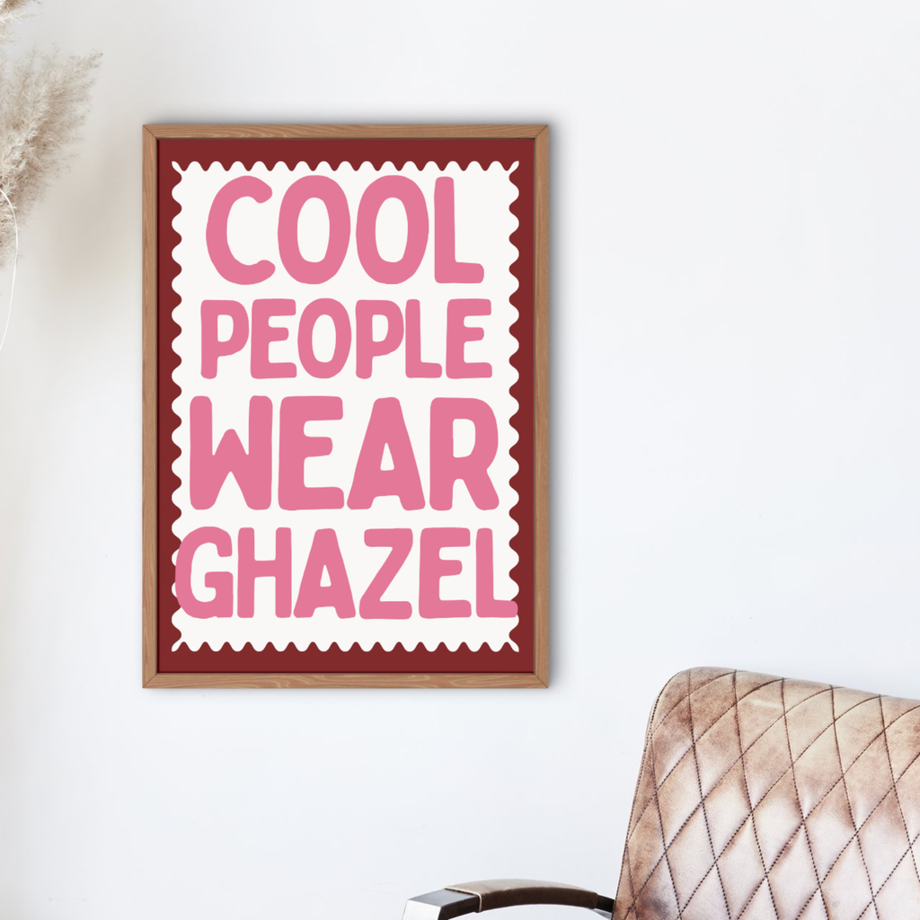 Affiche A3 - Cool people - Ghazel Boutique