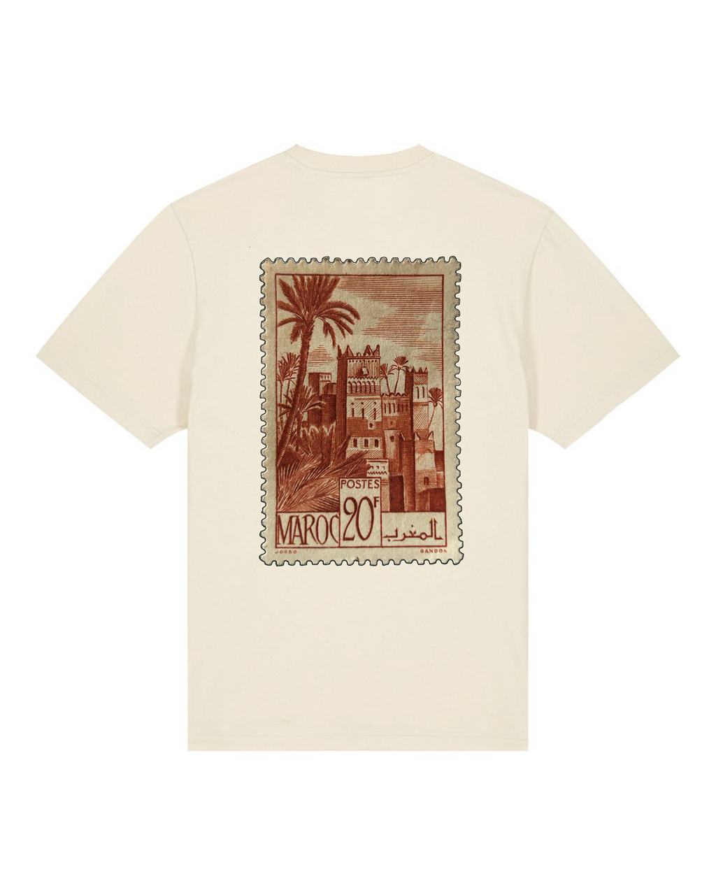 T-shirt oversize unisexe - Timbres originaux - Maroc