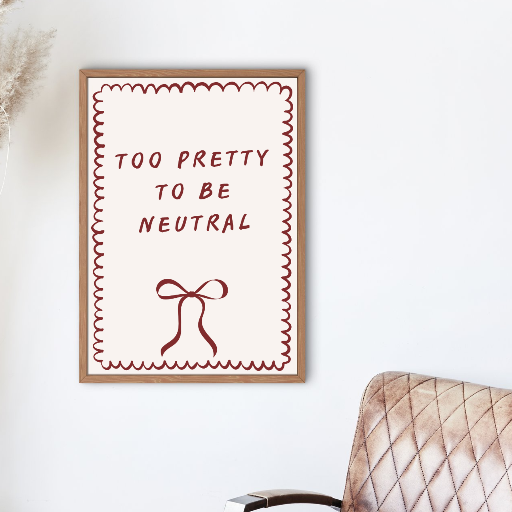 Affiche A3 - Too pretty - Ghazel Boutique
