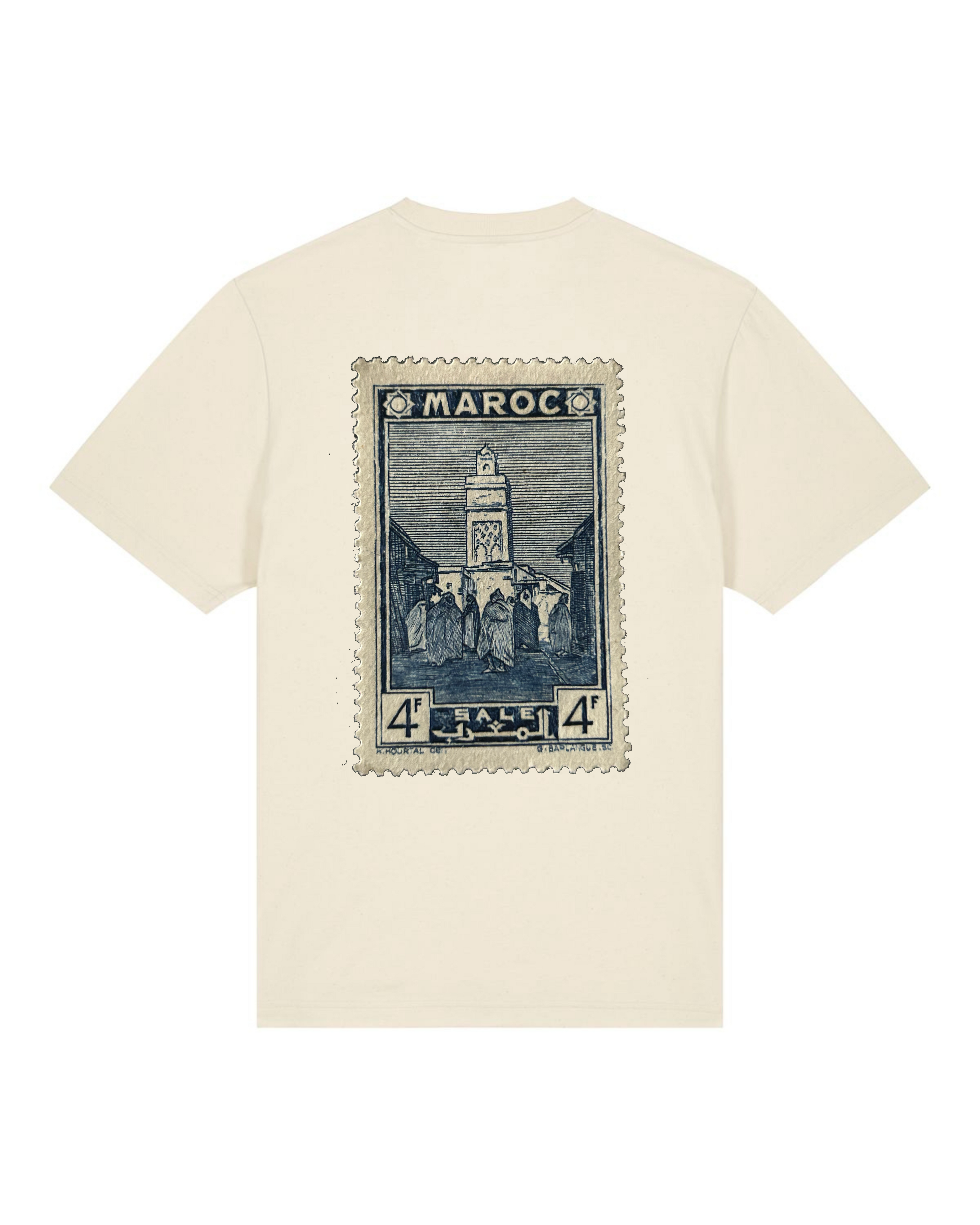 T-shirt oversize unisexe - Timbres originaux - Maroc