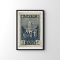 Affiche A3 - Timbres originaux - Maroc