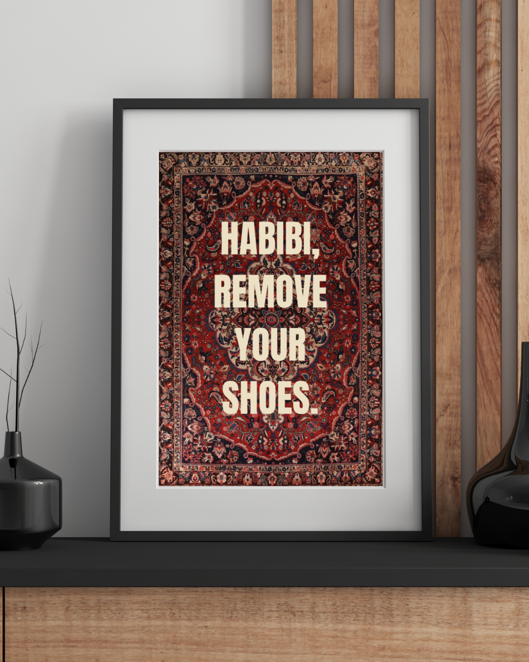 Affiche A3 - Habibi, remove your shoes