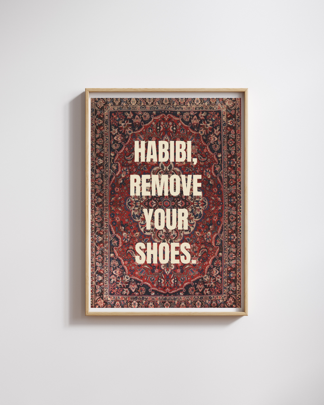 Affiche A3 - Habibi, remove your shoes