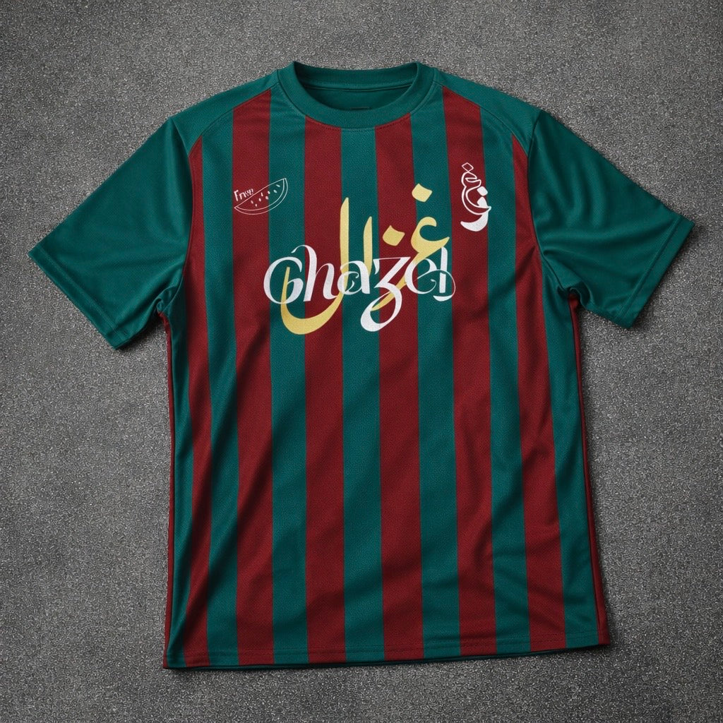Maillot à col rond - Rayures - Nouvelle édition - Ghazel Boutique