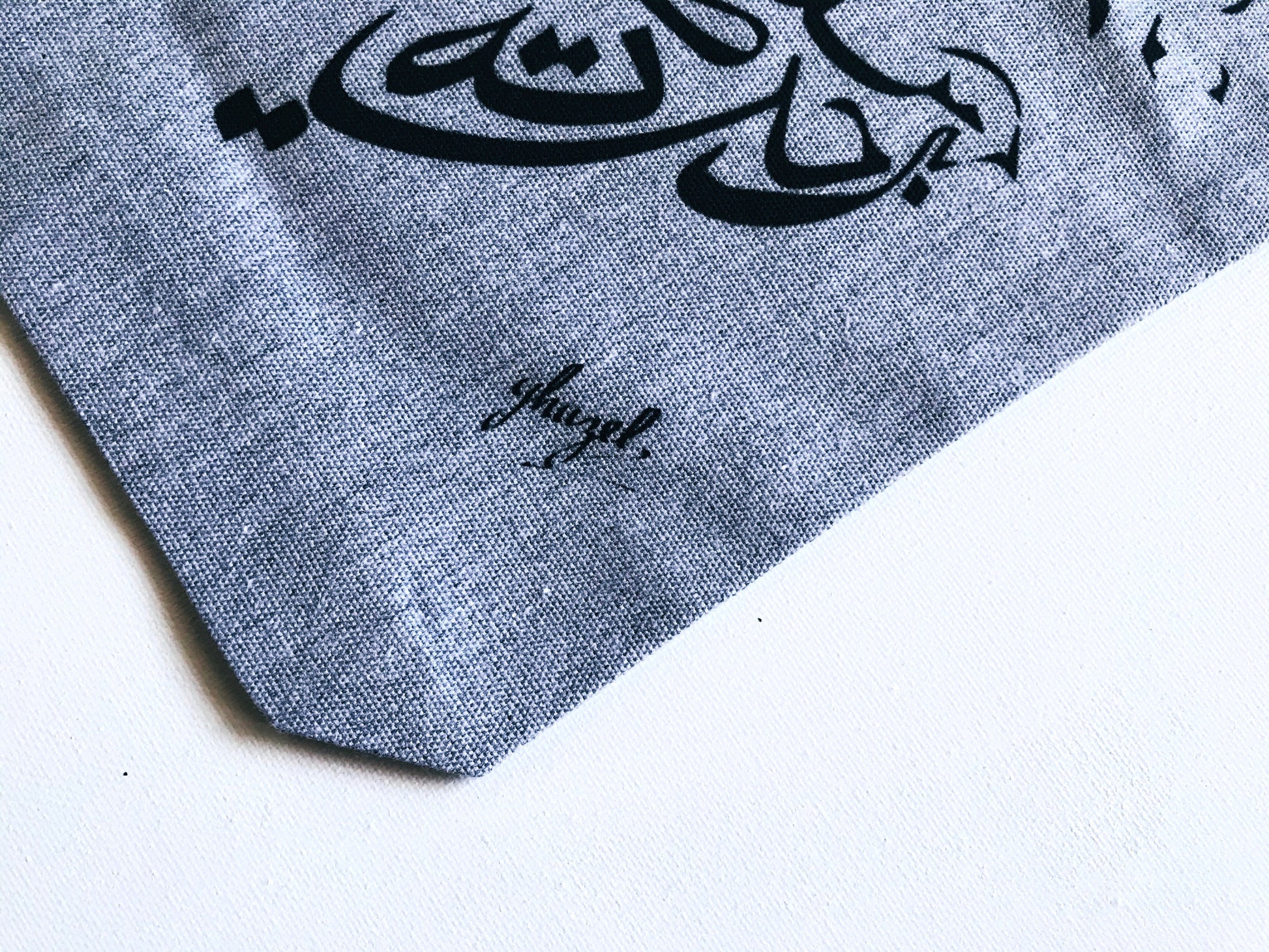 Tote bag Colombe calligraphie - Ghazel Boutique