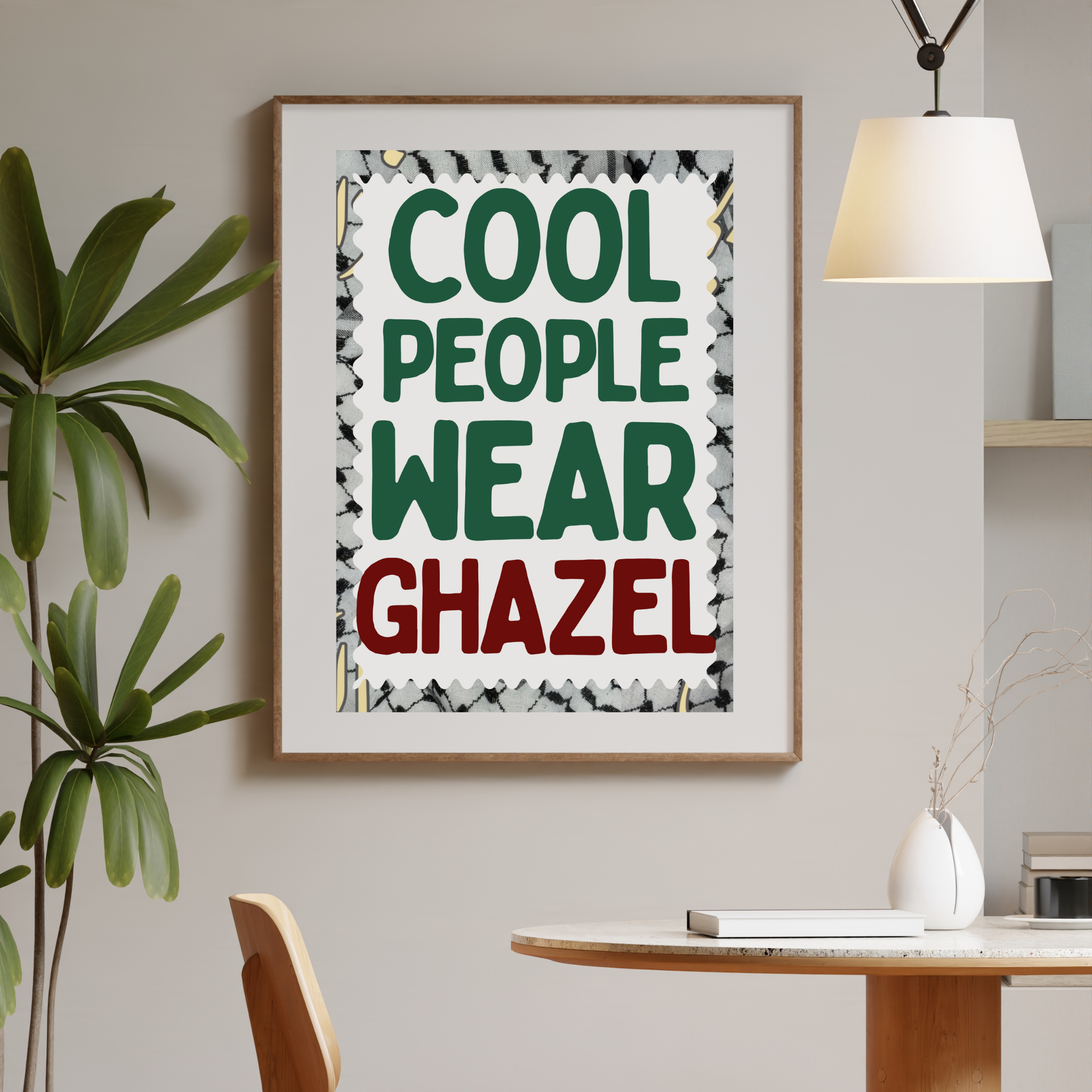Affiche A3 - Cool people - Ghazel Boutique
