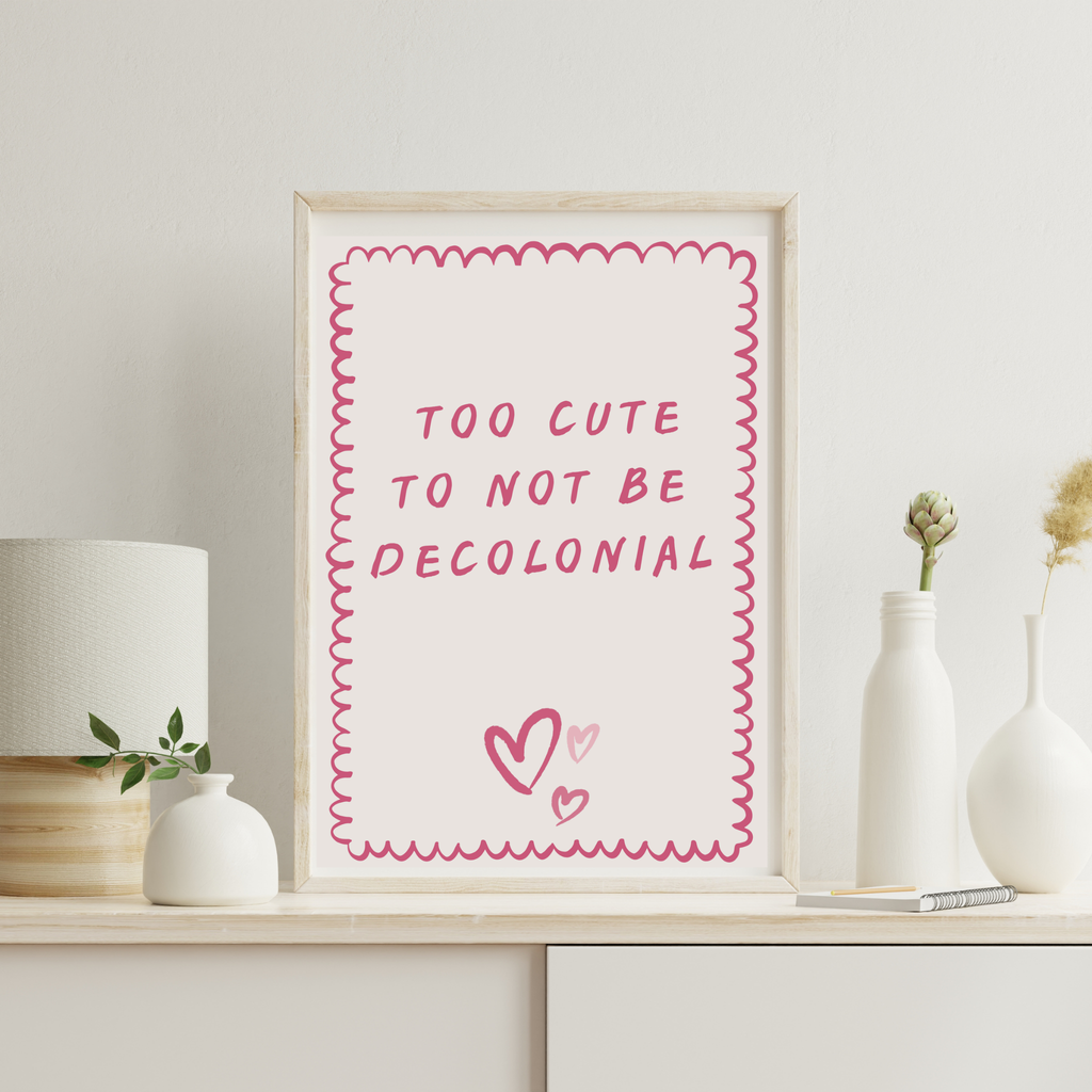 Affiche A3 - Too cute - Ghazel Boutique