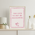 Affiche A3 - Too cute - Ghazel Boutique