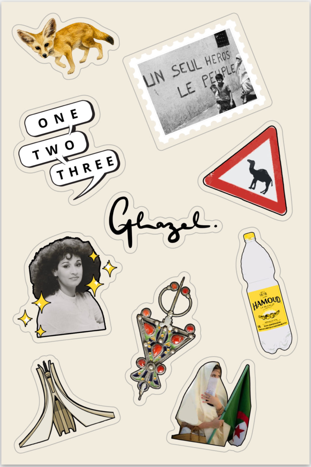 Planche de stickers - Algérie
