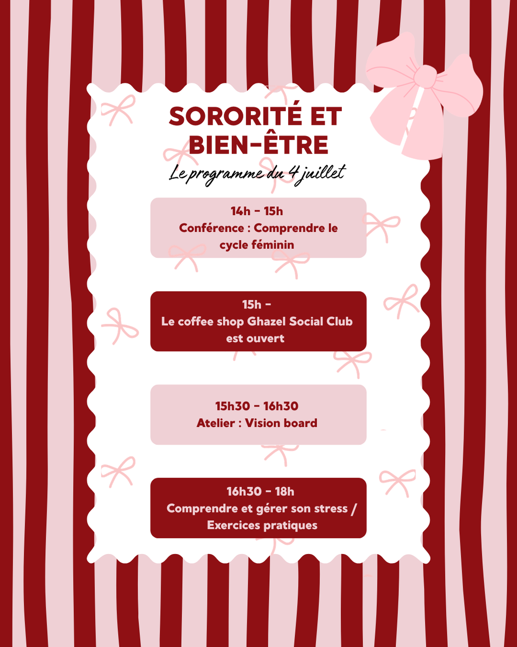 GHAZEL SOCIAL CLUB - Sororité et bien-être - Ghazel Boutique