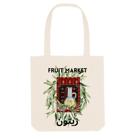 Tote bag 100% recyclé - Fruit Market - Olivier
