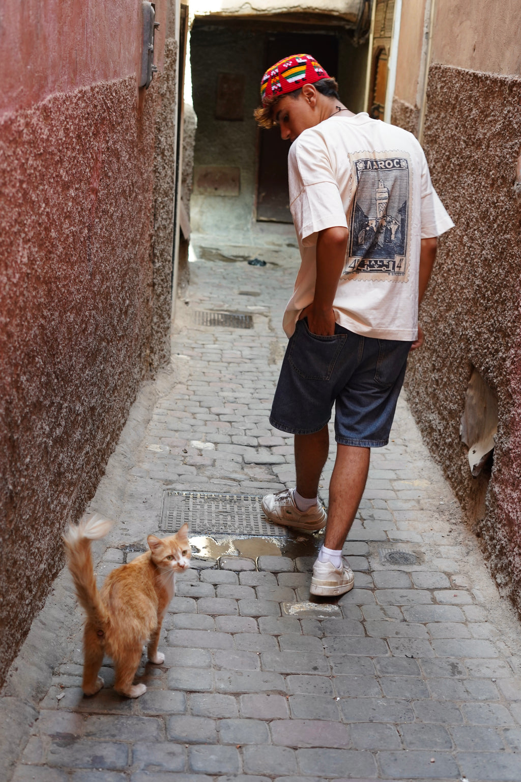 T-shirt oversize unisexe - Timbres originaux - Maroc