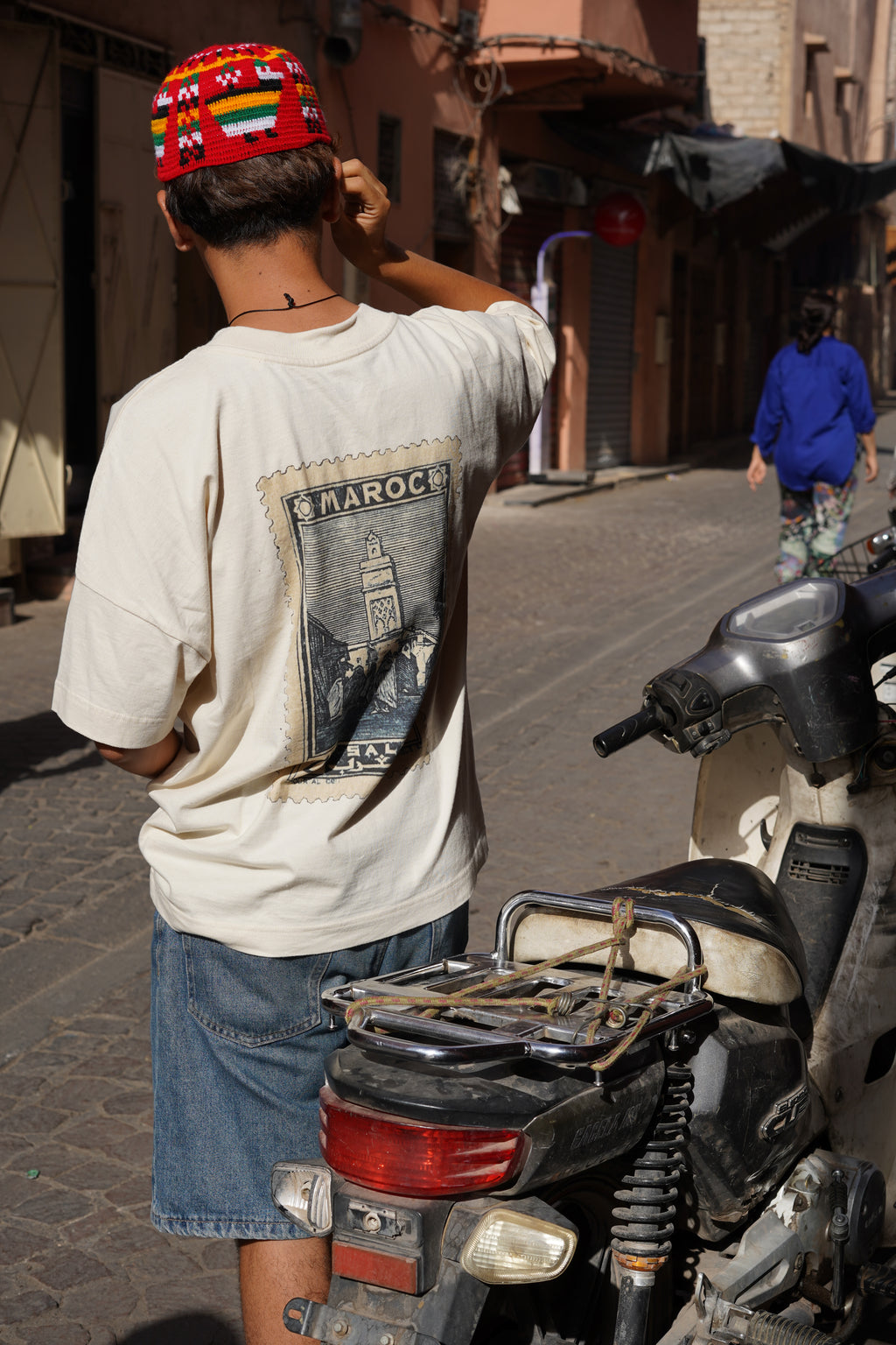 T-shirt oversize unisexe - Timbres originaux - Maroc