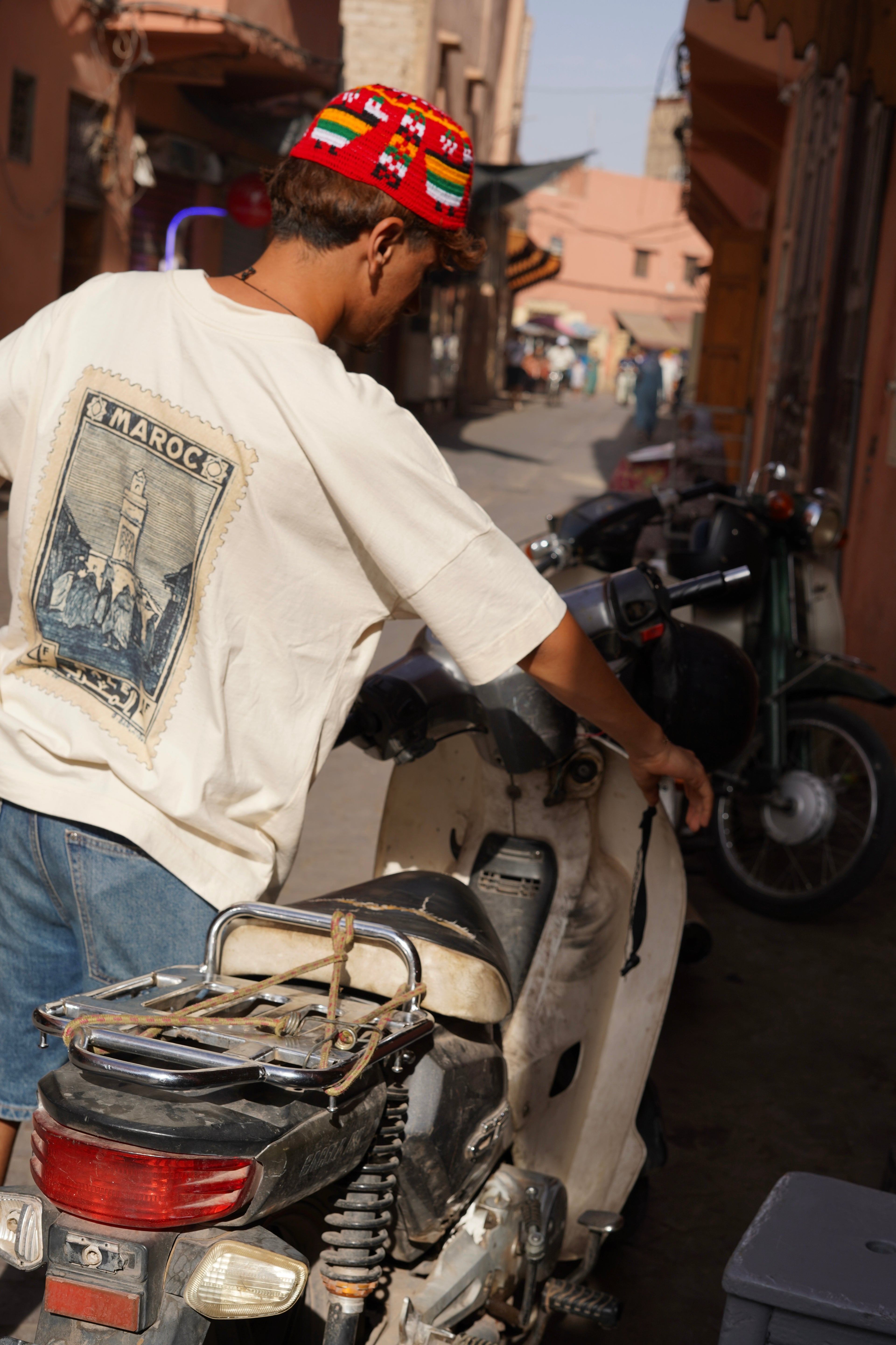 T-shirt oversize unisexe - Timbres originaux - Maroc