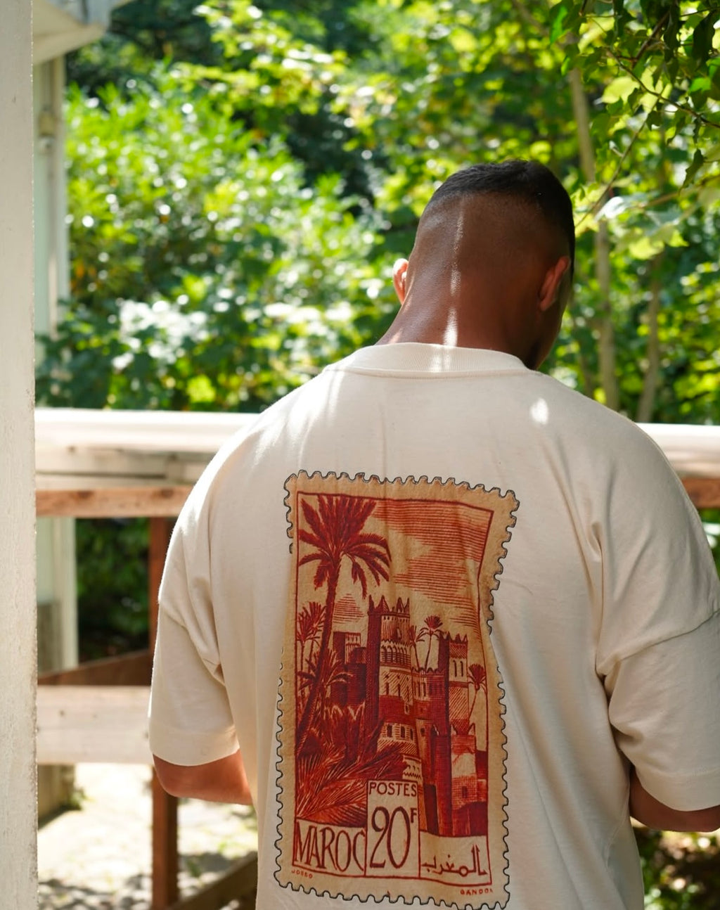 T-shirt oversize unisexe - Timbres originaux - Maroc