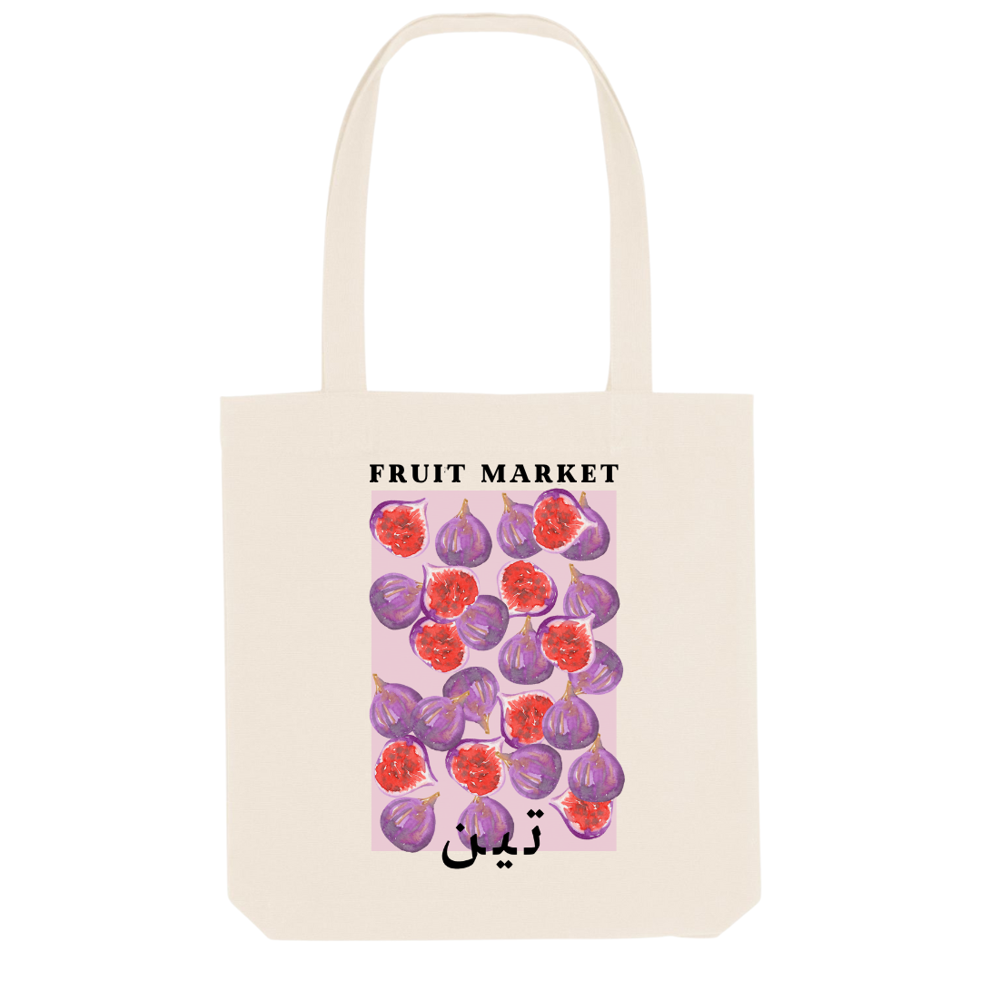 Tote bag  - Fruit Market - Figue - Ghazel Boutique
