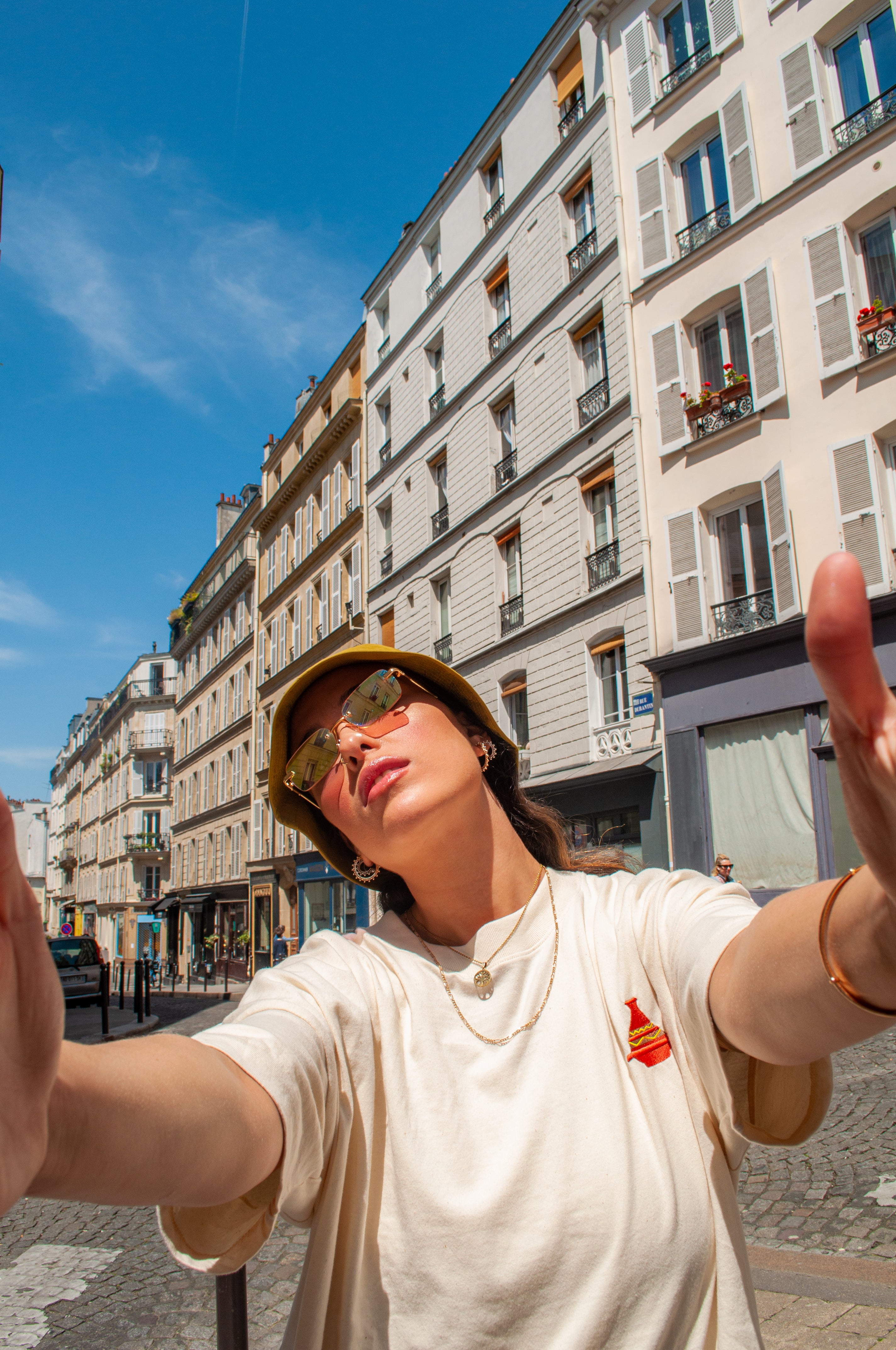 T-Shirt oversize - Tajine brodé - Ghazel Boutique