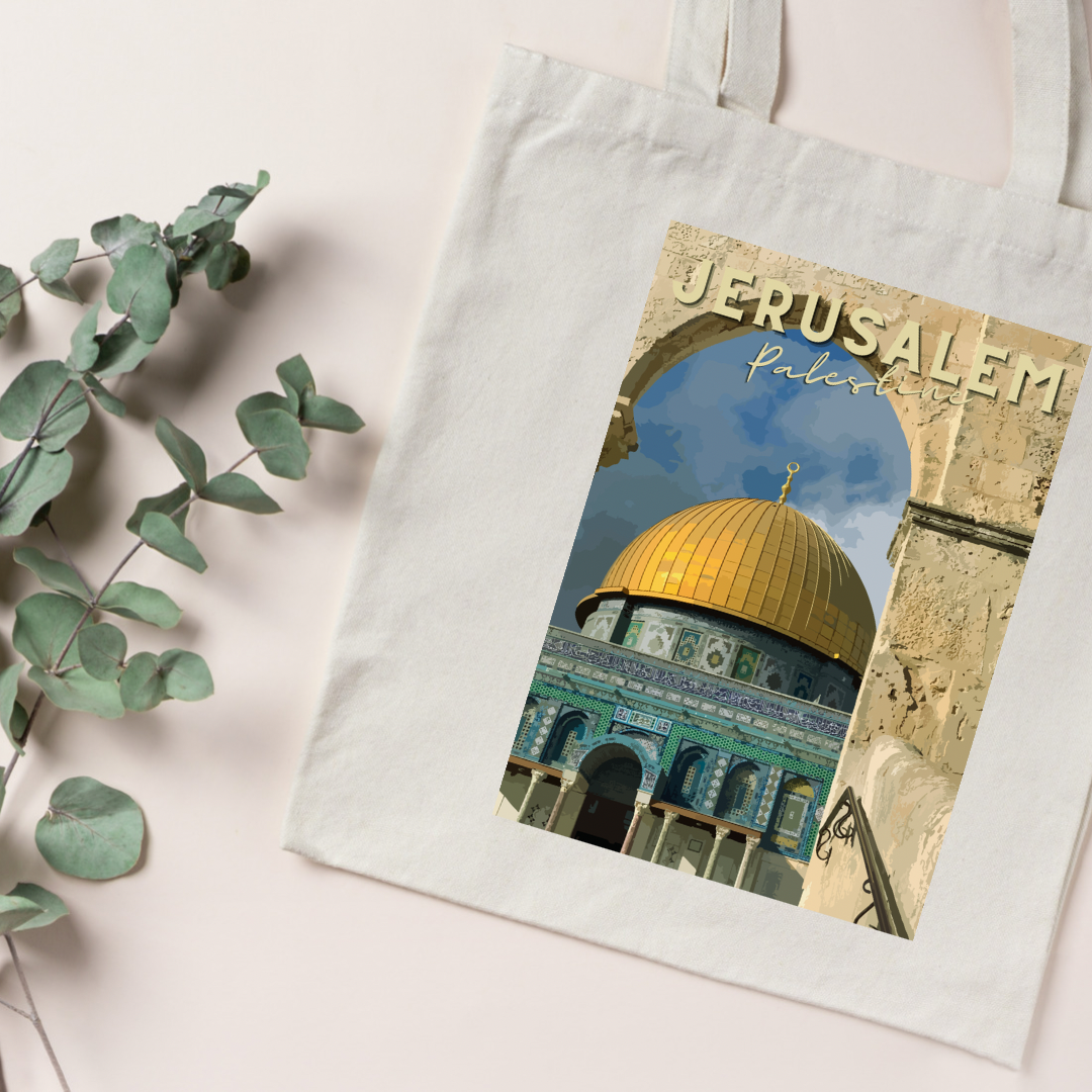 Tote bag - Visit Jerusalem  - Ghazel Boutique