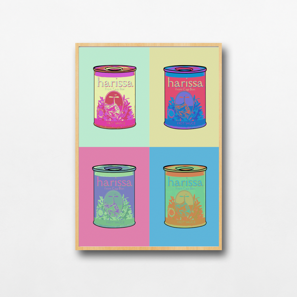 Affiche A3 - Harissa pop art - Ghazel Boutique