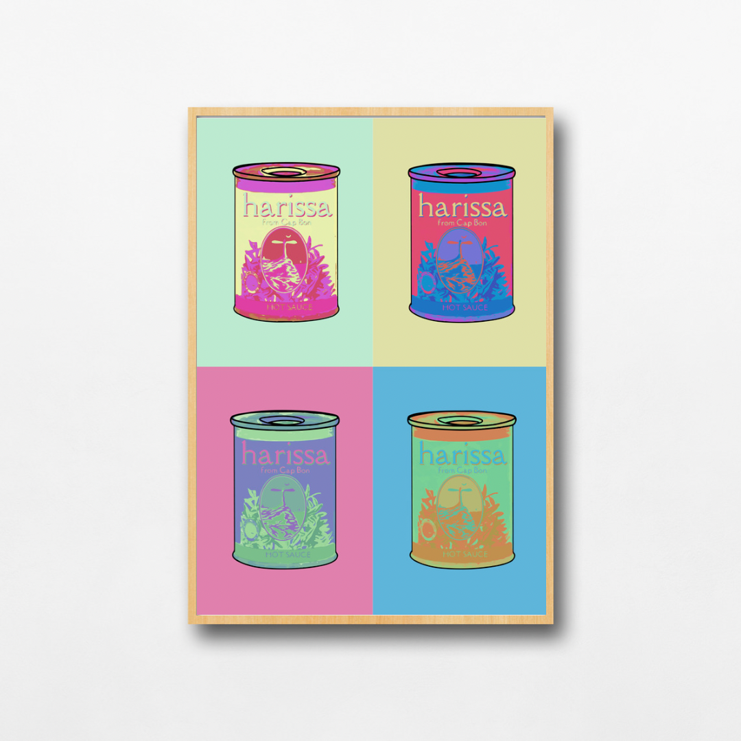 Affiche A3 - Harissa pop art - Ghazel Boutique