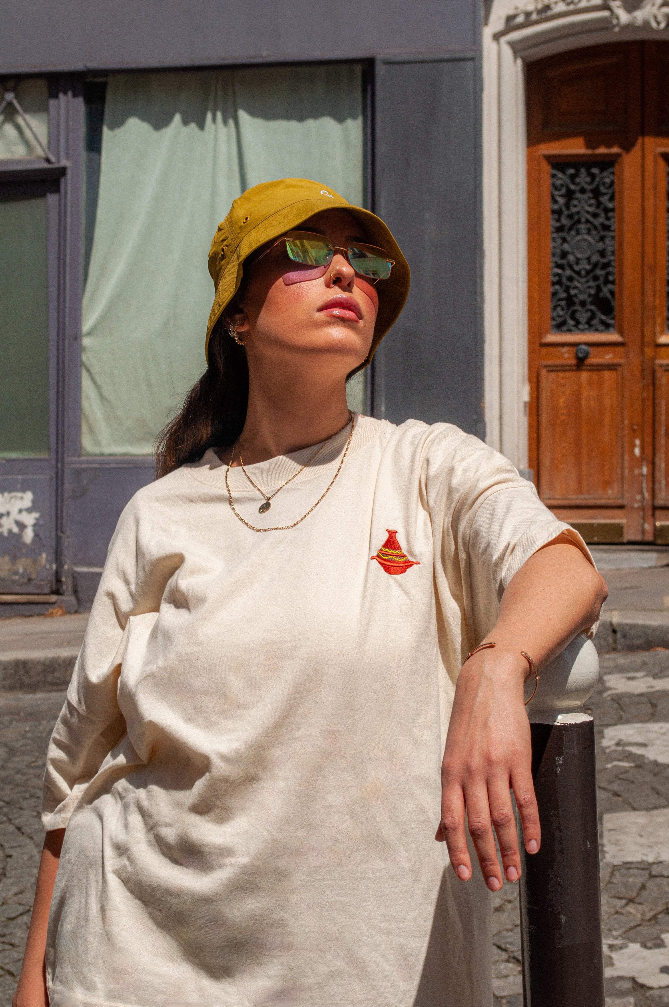 T-Shirt oversize - Tajine brodé - Ghazel Boutique