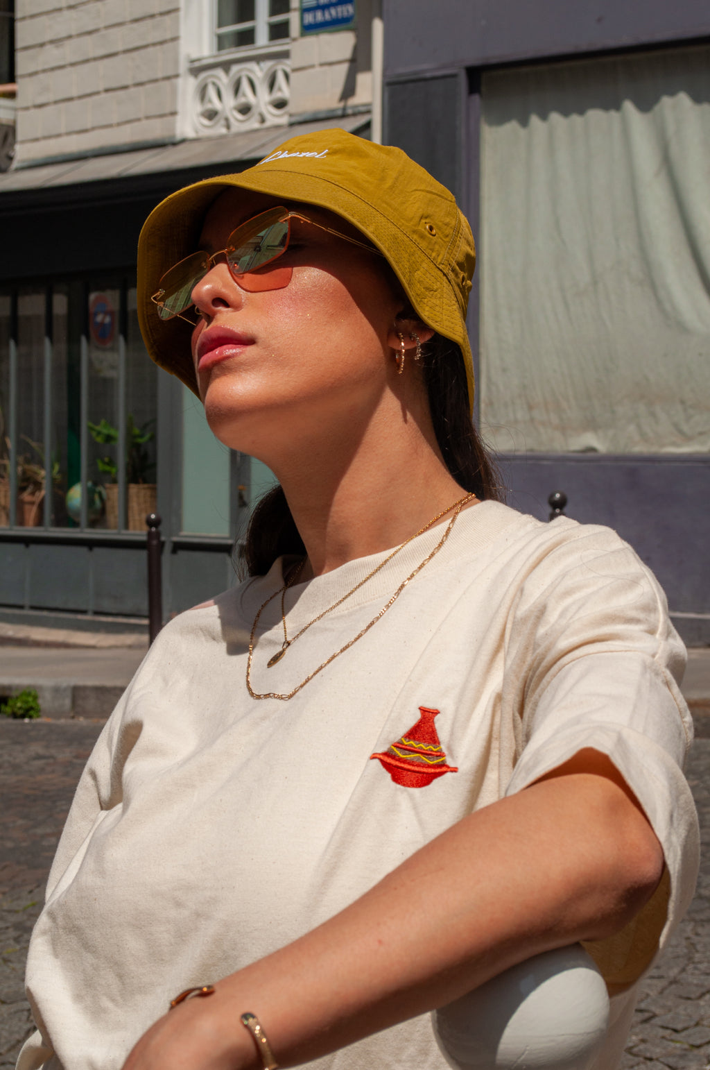 T-Shirt oversize - Tajine brodé - Ghazel Boutique