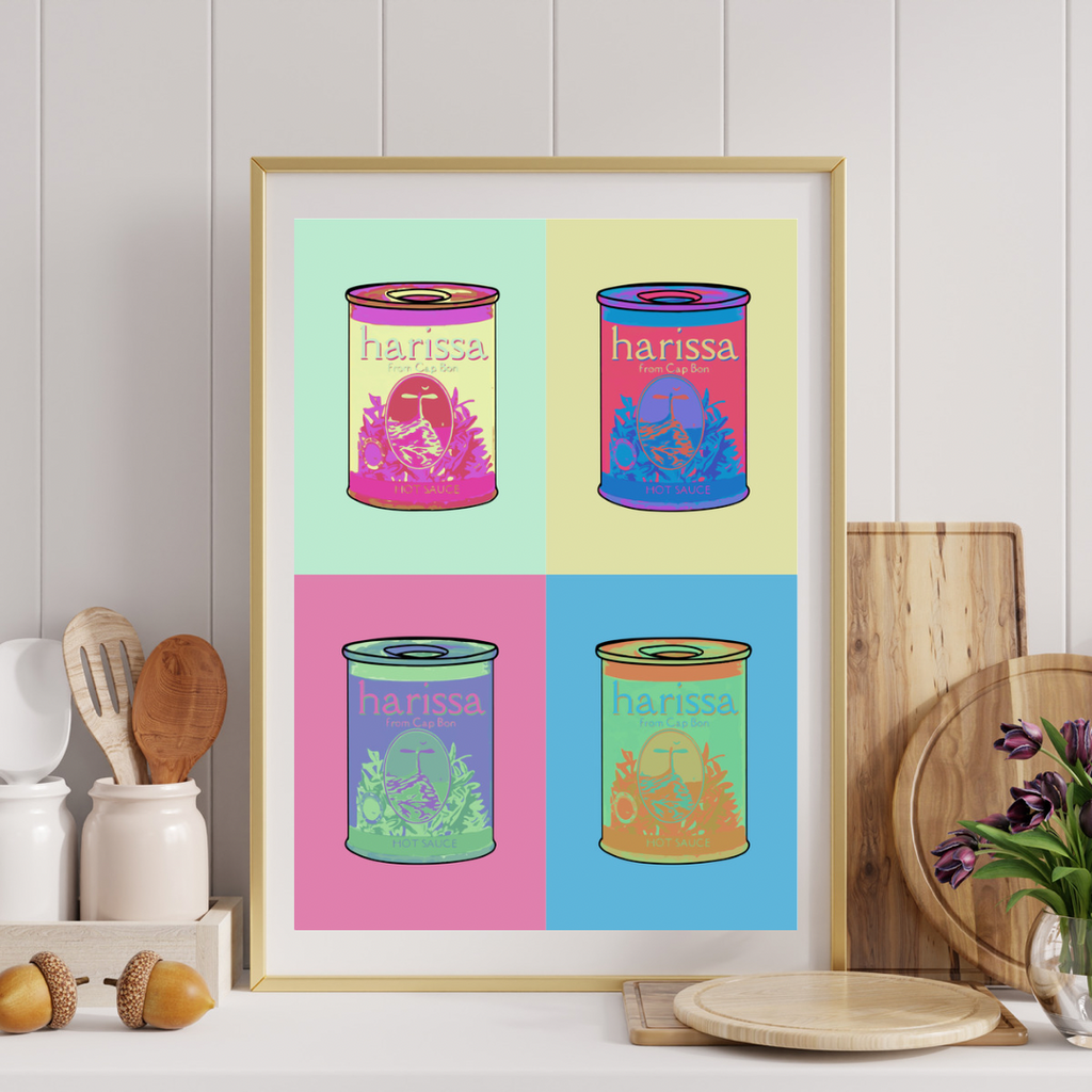 Affiche A3 - Harissa pop art - Ghazel Boutique