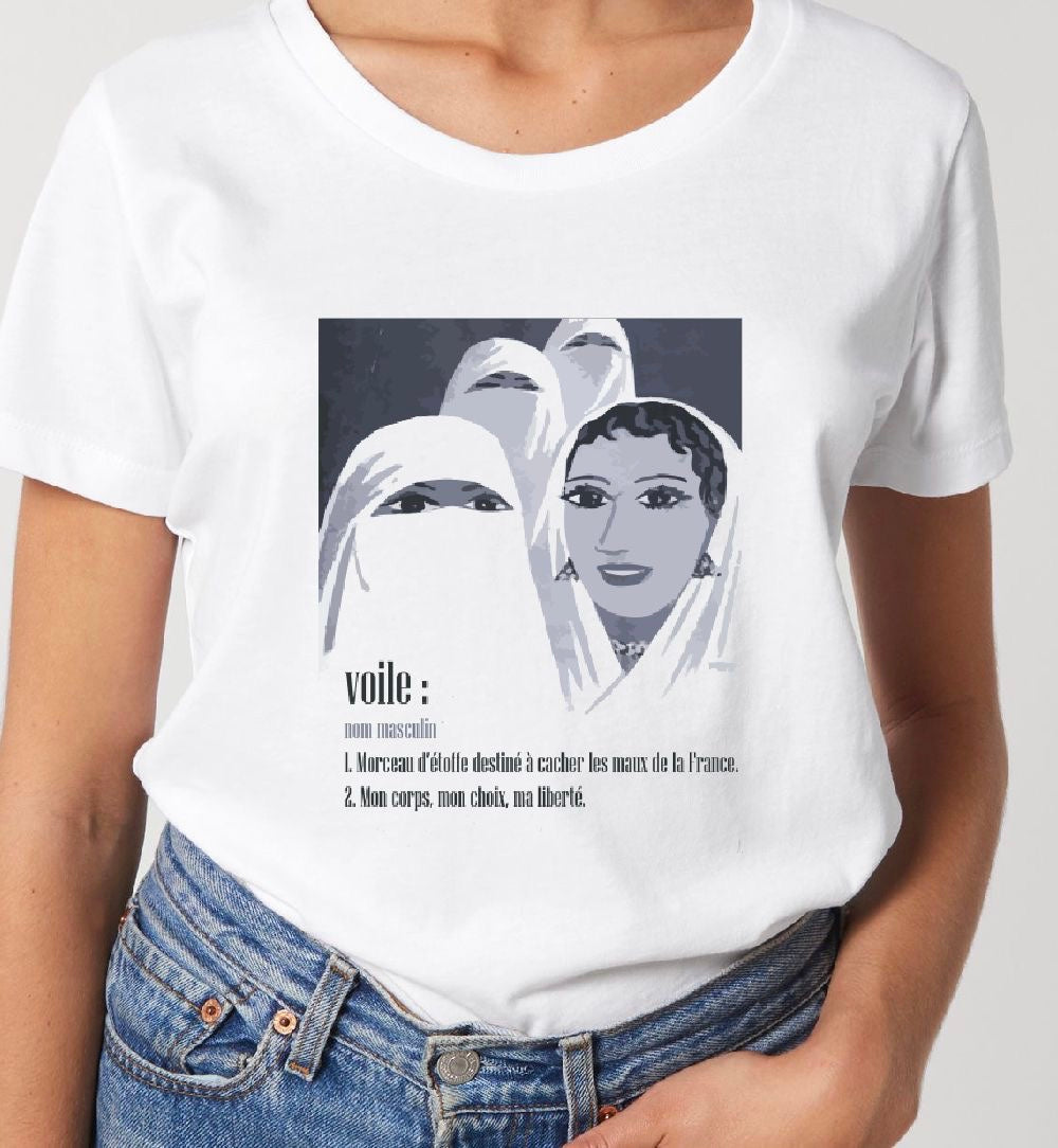 T-shirt manches courtes « Dévoilez-vous » - Ghazel Boutique