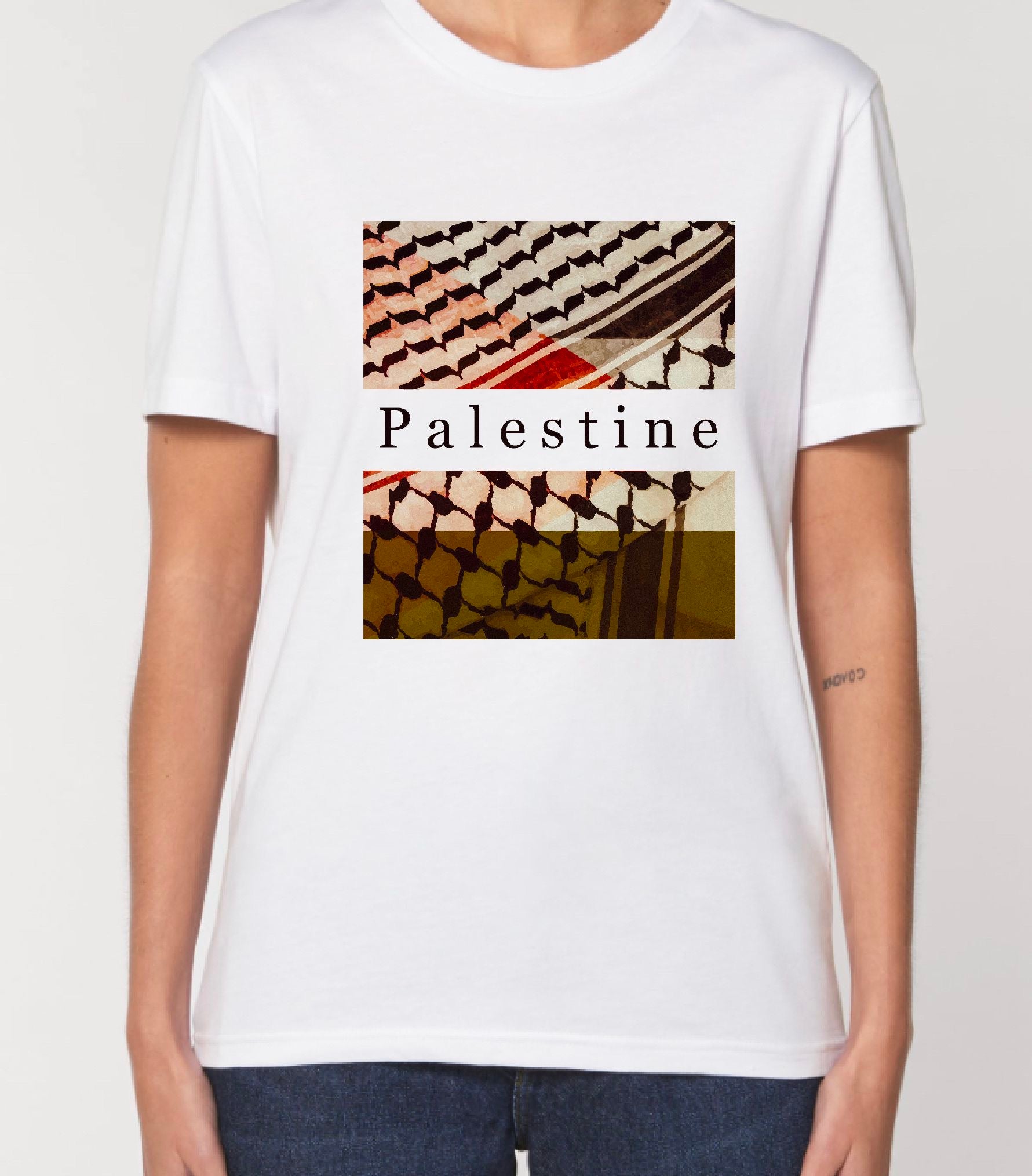 T-shirt manches courtes « Palestine » - Ghazel Boutique