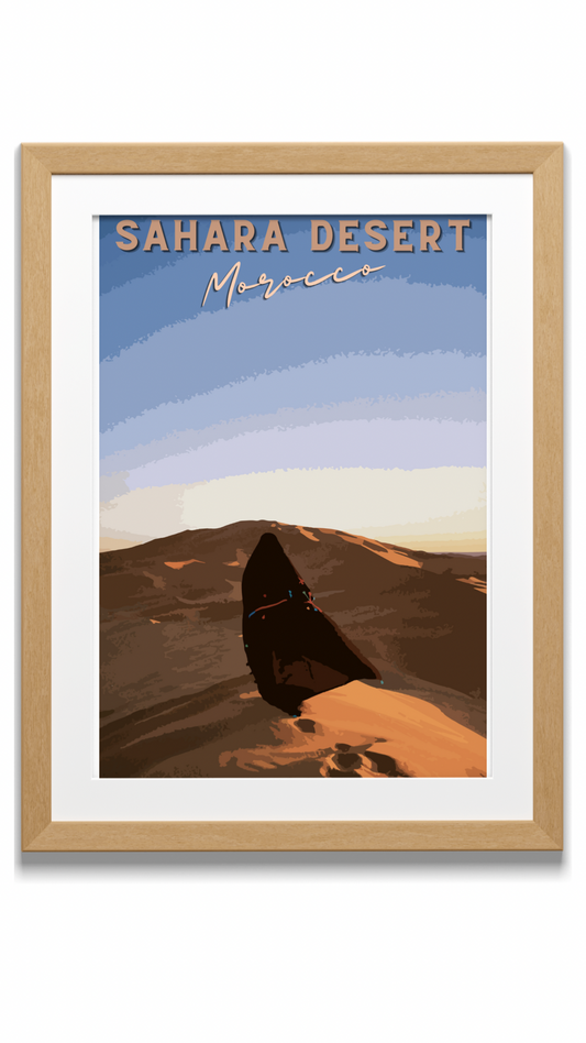 Affiche « une marche dans le désert » » - Ghazel Boutique