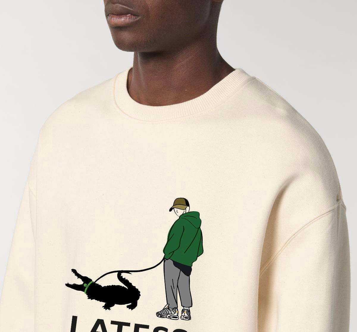 Sweat-shirt oversize « LATESS » - Ghazel Boutique