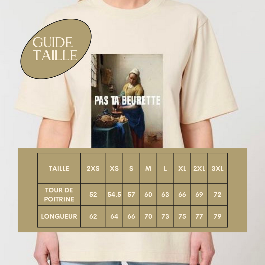 T-Shirt oversize « Pas ta beurette » - Ghazel Boutique