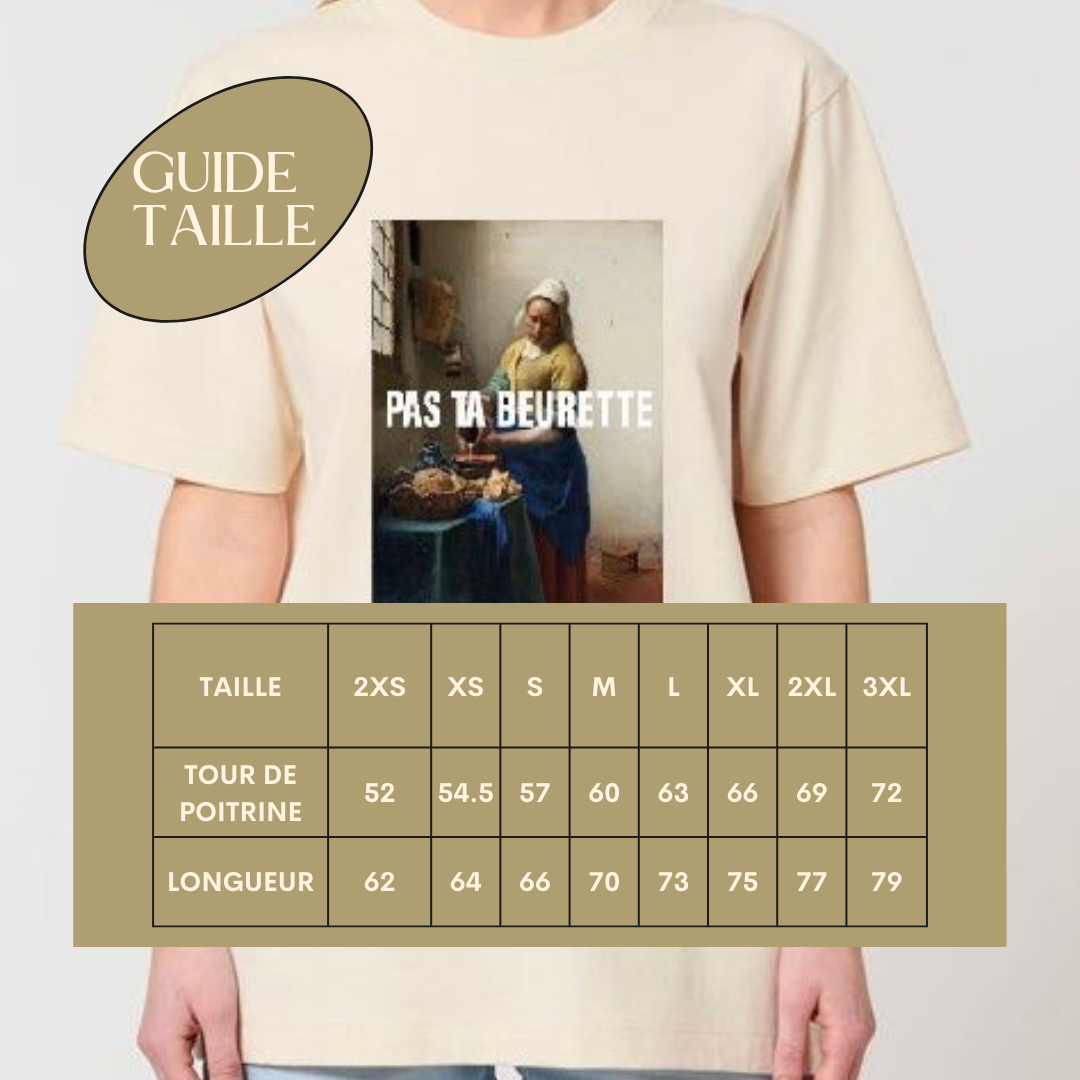 T-Shirt oversize « Pas ta beurette » - Ghazel Boutique