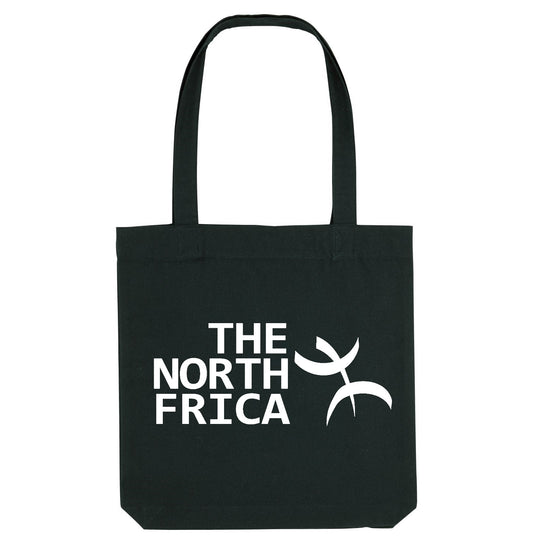 Tote bag « The North Frica » noir - Ghazel Boutique
