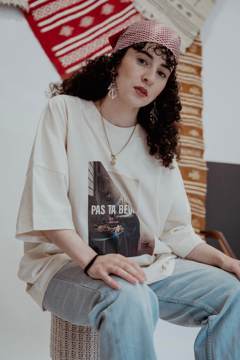 T-Shirt oversize « Pas ta beurette » - Ghazel Boutique