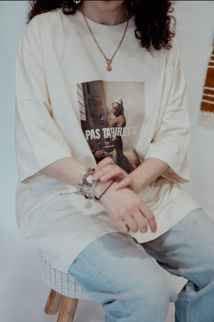 T-Shirt oversize « Pas ta beurette » - Ghazel Boutique